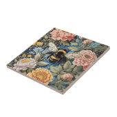 Carreau Beau Pastel Floral Et Bumblebee (Côté)