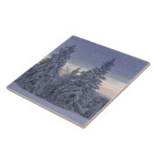 Carreau Beau paysage hivernal comme il neige (Côté)