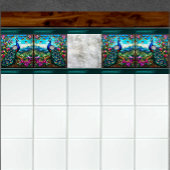 Carreau Beau Peacock 2 Parmi Jardin Fleur