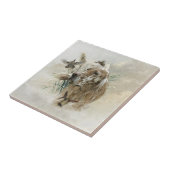 Carreau Beau plateau avec faisans, Art (Côté)