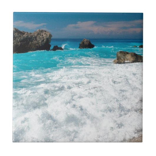 Carreau Beau Surf aquatique de plage Aloha Mariage hawaiie (Devant)