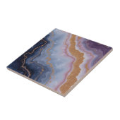 Carreau Beau tuiles de maison rose or violet (Côté)