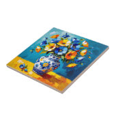 Carreau Beau vase de fleurs (Côté)