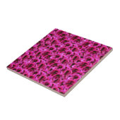 Carreau "Beauté audacieuse : Fleurs de géranium magenta se (Côté)