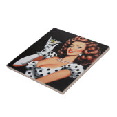 Carreau Beauté Boire la pointe vers le haut (Côté)