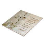 Carreau Beauté de 61:3 d'Isaïe pour des cendres, vers de (Côté)