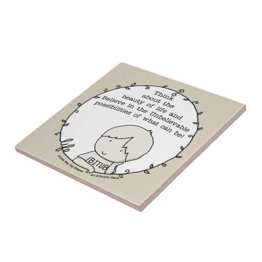 Carreau Beauté de la vie (Côté)