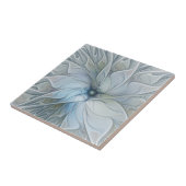 Carreau Beauté Élégante Fleur d'Art Abstrait Moderne Fract (Côté)