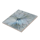 Carreau Beauté Élégante Moderne Fleur d'Art Abstrait Fract (Côté)