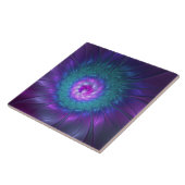 Carreau Beauté florale Abstraite Fleur d'art fractionnée c (Côté)