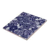 Carreau Beautés botaniques Bleu (Côté)