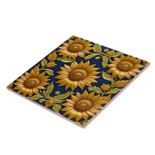 Carreau Beautiful Sunflowers Modern Collection