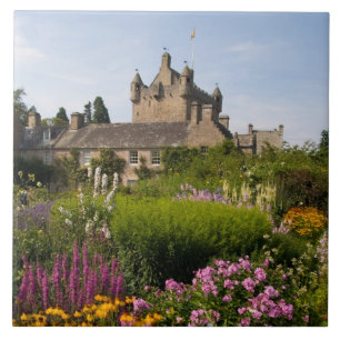 Carreau Beaux jardins et château célèbre en Écosse