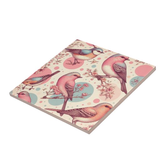 Carreau Beaux mignons Peinture Vintage (Côté)