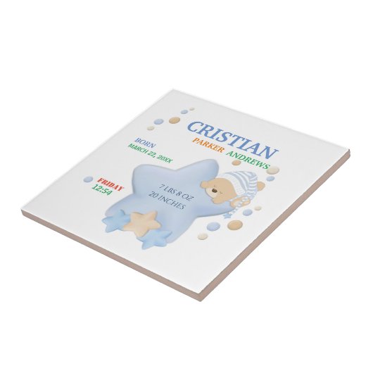 Carreau Bébé Bébé Garçon Bébé Bébé Stats de naissance (Côté)