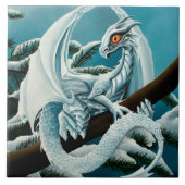 Carreau Bébé Dragon d'hiver blanc (Devant)