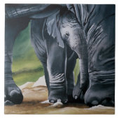 Carreau Bébé Eléphant Gris mou (Devant)