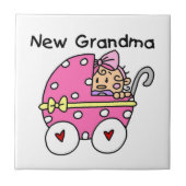 Carreau Bébé Fille Nouveau grand-mère Cadeaux (Devant)