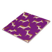 Carreau Bébé mignon cerf et famille (Côté)