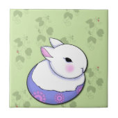 Carreau Bébé mignon lapin Pâques (Devant)