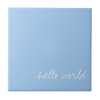 Carreau Bébé personnalisé bleu