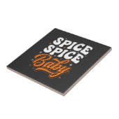 Carreau Bébé Spice Spice Halloween Typographie Rétro Desig (Côté)