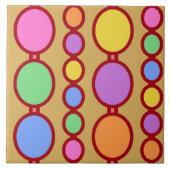 Carreau Bébés perles rouge brillant (Devant)
