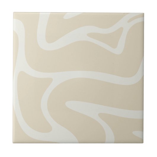 Carreau Beige Cream Simple Organic Pattern (Devant)