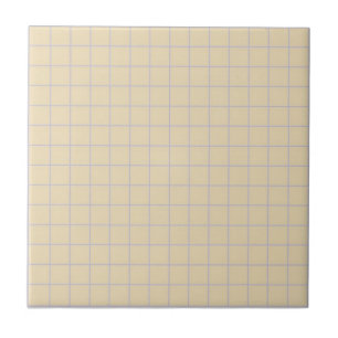 Carreau Beige & Lilac À damiers Motif Rétro Minimaliste