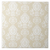 Carreau Beige. Modèle Damask. (Devant)