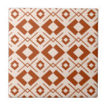 Carreau Beige scandinave et orange brûlé géométrique<br><div class="desc">Motif géométrique beige et orange brûlé</div>