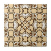 Carreau Beige Tan Brown Taupe Ivory Ethnic Tribe Art (Devant)
