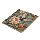 Carreau Belle Abeille De Jardin Avec Fleurs Protea (Côté)