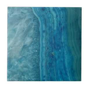 Carreau Belle Agate Bleu Moderne