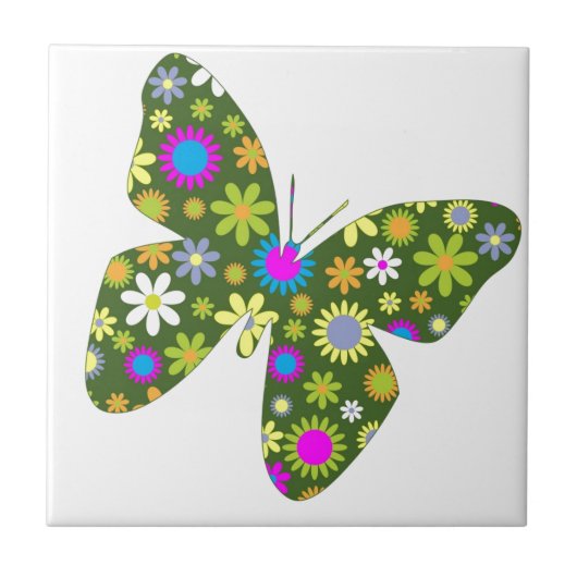 Carreau Belle Aile Papillon Aziza Fleur de Whimsy (Devant)