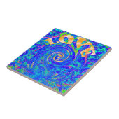 Carreau Belle Amour Bleu Bleu Imprimer Art vectoriel Flash (Côté)