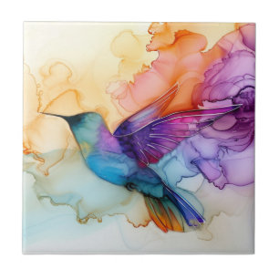 Carreau Belle Aquarelle Colibri