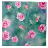 Carreau Belle Aquarelle Populaire Collection Roses Roses R (Devant)