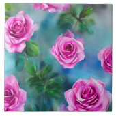 Carreau Belle Aquarelle tendance Collection Roses roses ro (Devant)
