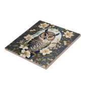 Carreau Belle Chouette Et Fleurs De Jasmin (Côté)