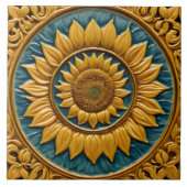 Carreau Belle collection de tournesols tendance (Devant)