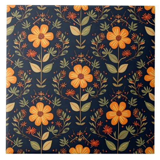 Carreau Belle Collection Florale Moderne vintage (Devant)