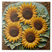 Carreau Belle collection populaire de tournesols (Devant)