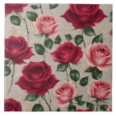 Carreau Belle collection Rose de lin tendance (Devant)