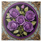 Carreau Belle collection tendance Rose violette (Devant)