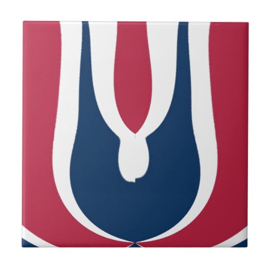 Carreau Belle couleur rouge, blanc, bleu texture Abstraite (Devant)