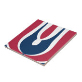 Carreau Belle couleur rouge, blanc, bleu texture Abstraite (Côté)