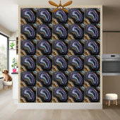 Carreau Belle cristaux violets Améthyste Géode Slice