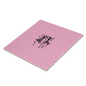 Carreau Belle Danse de fête rose (Côté)