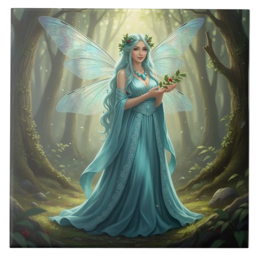 Carreau Belle Décembre Turquoise Fairy (Devant)